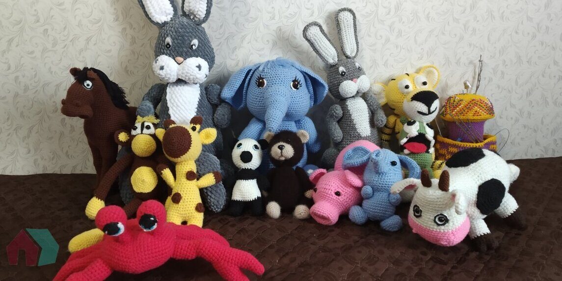 Скидка на вязанные игрушки